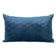 thumbnail image 1 of HomeRoots 402881 Navy Blue Tufted Velvet Quilted Lumbar Throw Pillow, 1 of 1