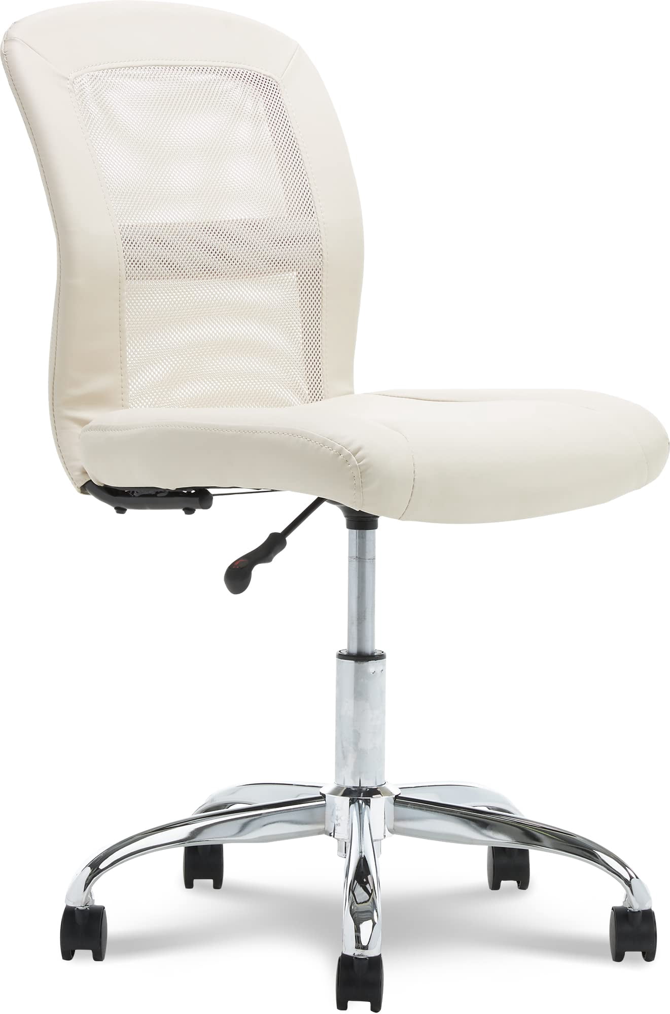 Serta Essentials Chaise d'Ordinateur, Similicuir Crème Inspiration et Maille
