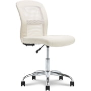 Serta Essentials Computer Chair, Inspiration Cream Faux Leather and Mesh