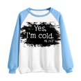 thumbnail image 4 of 2023 Chandail en Molleton Mode pour Femmes 50 % de Réduction Liquidation T-shirt Imprimé Manches Longues Blouse Col Rond Hauts Décontractés Chandail en Molleton, 4 of 5