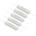 thumbnail image 1 of Unique Bargains 5Pcs 33 Ohm Resistors, 10W Ceramic Cement Resistor Power Cement Resistor Kit Tolerance 5% for Power Adapters Audio, 1 of 4