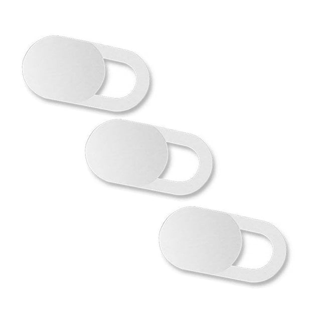 Amdohai Protection d'Appareil Photo Ultra Mince Étui de Caméra Web pour Ordinateurs Portables Tablette Étui 3 Pcs Blanc