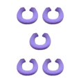 thumbnail image 3 of Thinsony Acrylic Fibers Made Toilet Mat Removable And Fits Most Toilets U Shape Purple 5Set, 3 of 6