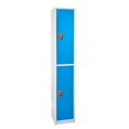 thumbnail image 2 of AdirOffice 72 in. x 12 in. x 12 in. Double-Compartment Steel Tier Key Lock Storage Locker in Blue 2 Pack, 2 of 13
