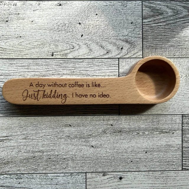 Coffee Scoop | Unique Bag Clip For Coffee Lovers Wooden Coffee Scoop And Bag Clip Coffee Measuring Scoop Hanging Rack Coffee Scoop Clip Funny Wooden Coffee Measuring Scoop