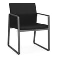 thumbnail image 1 of Fauteuil d'Invité pour Réception Salle d'Attente Soins de Santé / Acier Charbon / Noir, 1 of 5
