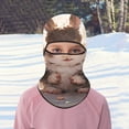 thumbnail image 3 of Riforla 2025 New Children's Ski Face Guard Riding Face Guard Cartoon 3D Cat Ski Face Face Guard with Ears Music Festivals Raves Ski Party Keep Warm Windproof Outdoor Activities Face mask Dark Blue, 3 of 5