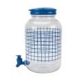 thumbnail image 4 of Mainstays Blue Checker Acrylic Beverage Dispenser, 4.54 L, 1 Pack, 4 of 8