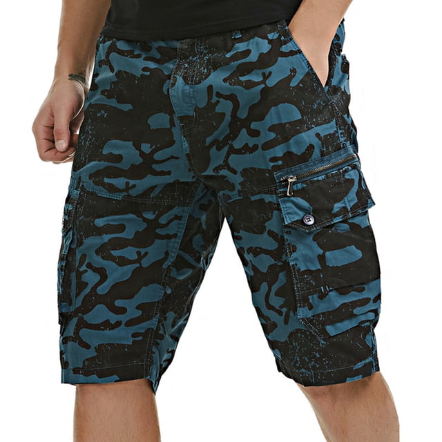 Birdeem Mens Summer Outdoors Casual Multi-Pocket Camouflage Sport Shorts Pants