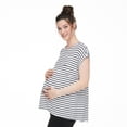 thumbnail image 4 of Paisley Sky Maternity Babydoll Tee, 4 of 6
