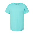 thumbnail image 1 of Jerzees T-Shirt Col Rond pour Hommes, Mélange Premium, TG, Bleu Scuba, 1 of 3