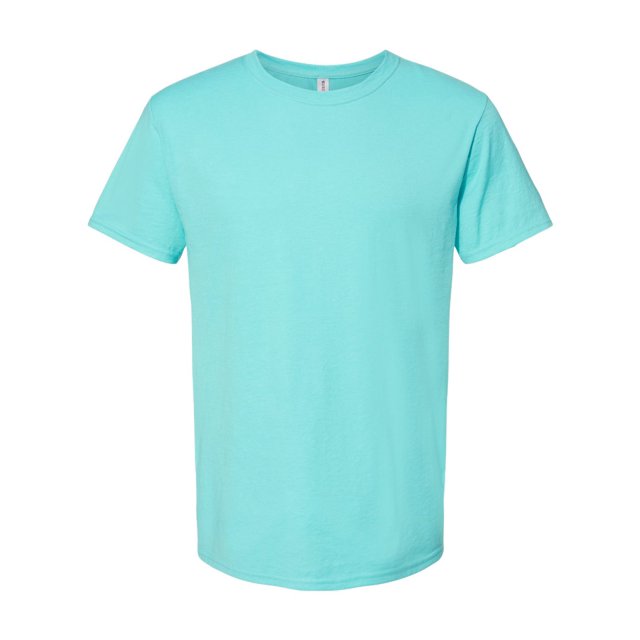 Jerzees T-Shirt Col Rond pour Hommes, Mélange Premium, TG, Bleu Scuba