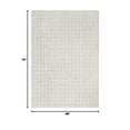 thumbnail image 4 of Washable Rug Non Slip Modern Checkered Rug Soft Faux Wool Floor Carpet Indoor Contemporary Plaid Print Rug Non Shedding Throw Carpet for Bedroom Living Room Dining Room Office, 4 of 8