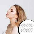 thumbnail image 4 of ZLight 10pcs Ear Clip Converters Earring Accessories Screw/Lever Non-Pierced Handmade with Loop Plastic Pads Findings Type17 1Set, 4 of 6
