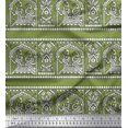 thumbnail image 1 of Soimoi Tissu de Velours Imprimé Ethnique par la Cour 58 Pouces de Large, 1 of 2