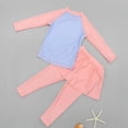 thumbnail image 3 of Zwiiyzr 2025 Filles Enfants Maillot de Bain 2 Pcs Imprimé Floral Haut anti-UV à Manches Longues et Pantalon Long avec Jupe Combinaison anti-UV Protection Uv Tenue de Plage Maillot de Bain 3-11 Ans Rose, 3 of 8
