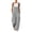 Grey, variant on PEONAVET Wide Leg Pants Womens Loose Wide Leg Cargo Overalls Multi Pockets Casual Adjustable Strap Long Jumpsuit