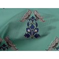 thumbnail image 4 of oneOone Cotton Poplin Fabric Leaves|Bird & Floral Block Printed Fabric 1 Yard 42 Inch Wide, 4 of 4