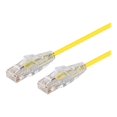 thumbnail image 1 of Monoprice SlimRun - Câble de Patch - RJ-45 (m) vers RJ-45 (m) - 2 Pi - UTP - CAT 6 - Démarré, Relevable, Sans Accroc, Échoué - Jaune, 1 of 3