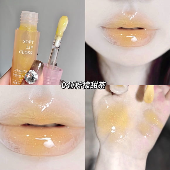 FcBaudy Lipstick for Women, Lip Stain, Lip Gloss Lightweight Lip Gloss Moisturizing And Moisturizing Water Gloss Mirror Face Makeup Light Feel Duddy Lipstick Transparent Lip Oil 5ml lip color