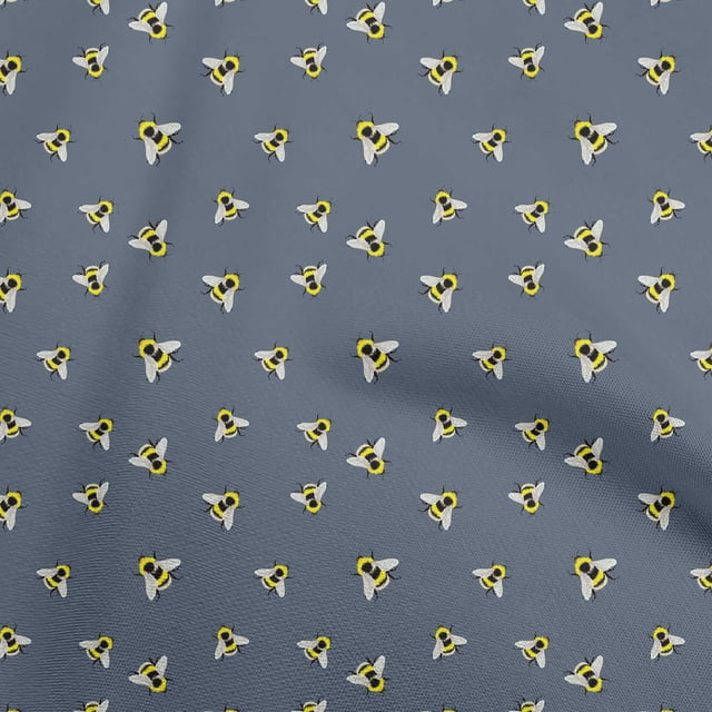 oneOone Silk Tabby Blue Fabric Craft Projects Decor Fabric Printed By The Yard 42 Inch Wide