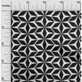 thumbnail image 2 of oneOone Rayon Black Fabric Geometric Craft Projects Decor Fabric Printed By The Yard 56 Inch Wide, 2 of 4