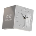 thumbnail image 4 of jifeng Corner Clock Angle Corner Clock Outdoor Wall Clock for Bedroom Kitchen Patio Gray, 4 of 9