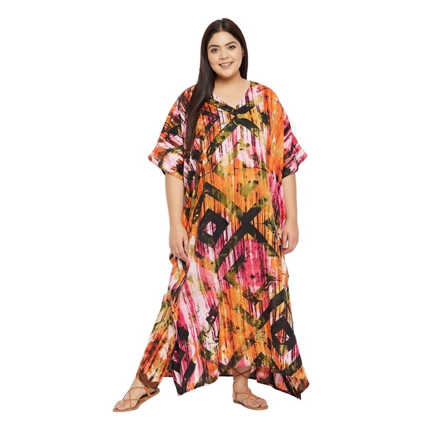 Caftans Longs pour Femmes Grande Taille Robe Caftan Robe de Soirée Fête Été Plage Robe d'Été Manches Kimono Longues Robes Décontractées en Ligne