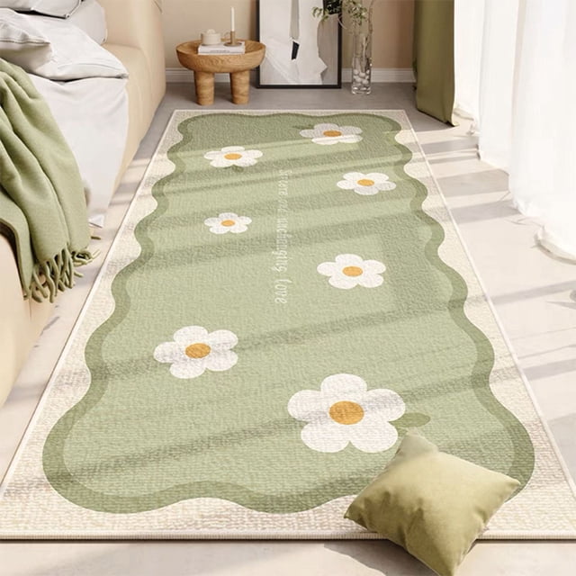Matoen12 Ultra Soft Plush Bedroom Rugs, Shaggy Area Rugs for Bedroom, Living Room Runner Rug Non Slip Modern Home Decor 23.6"x63"