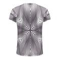 thumbnail image 5 of EGNMCR Men's Fashion Summer Neckline T-shirt Printing Pattern Short Sleeve, 5 of 5