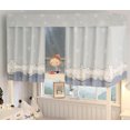 thumbnail image 3 of Coofit Bunk Bed Curtain Set Dustproof Single Sleeper Bed Canopy in Black, 3 of 7