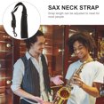 thumbnail image 2 of KAKOWELY Sangle de Cou Réglable Saxophone Nylon Harnais avec Crochet à Ressort (Noir) 20.87"X1.97"X0.59 Pouces, 2 of 5
