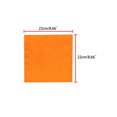 thumbnail image 3 of INSPIRE CHIC Men's Pocket Square Solid Color Handkerchiefs Self-folded For Wedding Party Orange One Size, 3 of 4