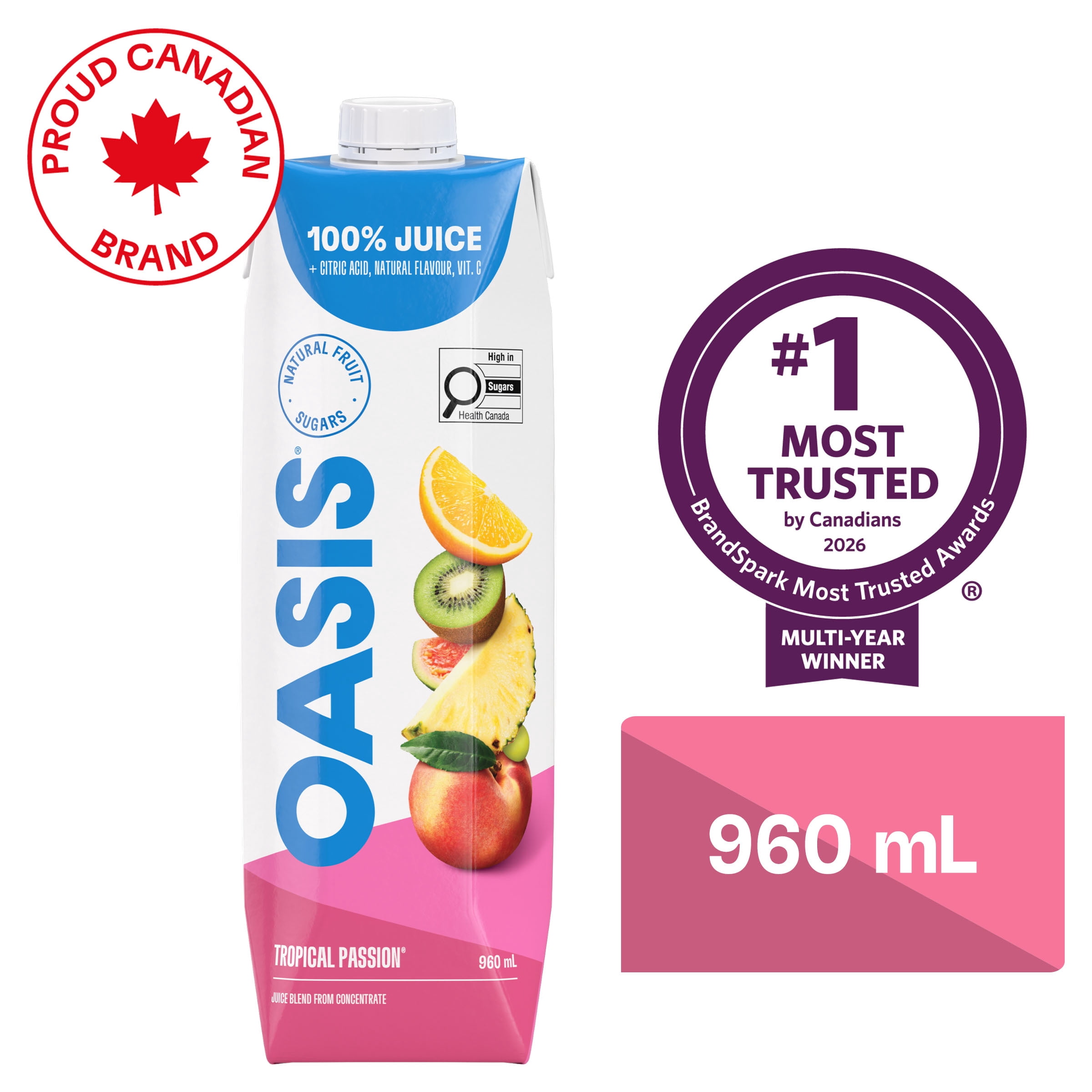 Oasis Tropical Passion Fruit Juice 960 ml