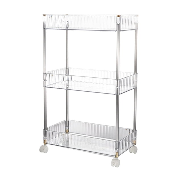 UPGRATOR Chariot de Rangement à Plusieurs Niveaux avec Roues, Organisateur en Plastique 1 Pcs