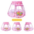 thumbnail image 4 of Pink Foldable Star Childrens Tent Play House Pink Version With Mosquito Net Portable Design For Indoor Play Easy Assembly Storage Included No Ball Pit, 4 of 8