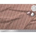 thumbnail image 3 of Soimoi Tissu Cambric en Coton Rouge Filigrane Damassé Imprimé 1 Yard 56 Pouces de Large, 3 of 3