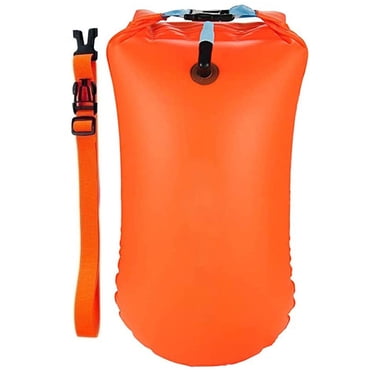 Bouée de Natation, Bouée de Natation avec Rangement pour Enfants et Adultes, Sac Étanche Gonflable de Sécurité pour la Nage