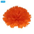 thumbnail image 3 of Uxcell 8" Tissue Pom Poms Paper Flowers Ball Wedding Party Decoration, Orange Red 5 Pack, 3 of 6