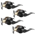 thumbnail image 1 of Privacy Door Handles Door Levers Privacy Door Lock Satin Nickel Stainless Steel Door Handles Indoor with Lock Keyless Door Knobs for Interior Bed/Bathroom Doors, 1 of 7