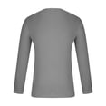 thumbnail image 4 of RXIRUCGD Men's Summer Solid Round Neck Short Sleeved Knitted T-shirt, Gray, Size: M, 4 of 5