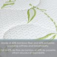 thumbnail image 2 of Cotton House - Housse de Matelas en Bambou Jacquard, Imperméable, Format Double, Blanc, 2 of 4