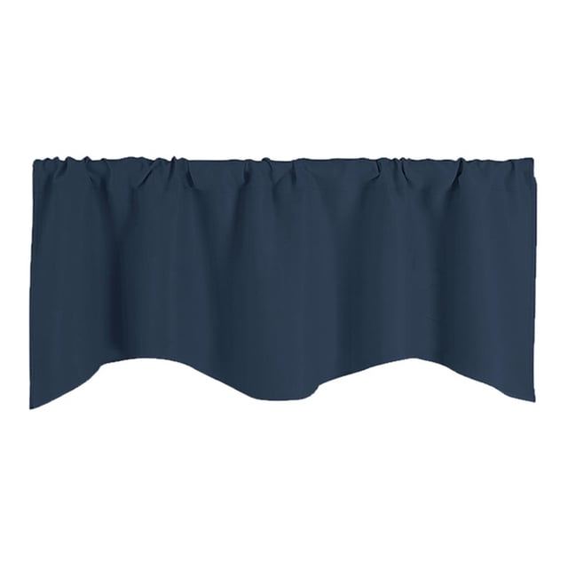 veasfak Curtain Valance Kitchen Cafe Curtains Kitchen Curtain Panel Easter Dark Blue