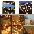 thumbnail image 3 of String Lights  20 Feet 40 Led Fairy Lights  Waterproof Hanging Light for Indoor Outdoor Party  Tree Decorations  Warm White  Battery Operated, 3 of 4