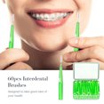 thumbnail image 2 of 60pcs Toothpick Interdental Brushes Tooth Flossing Head Oral Hygiene Brush Optional Sizes, 2 of 8