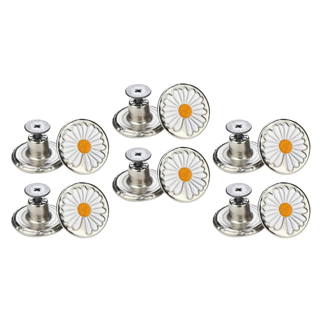 12x 17mm Jeans Buttons Repair Studs for Jean Pants Replace Daisy