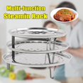 thumbnail image 2 of CAROOTU Steamer Shelf Rack Stainless Steel Stand Pot Steaming Tray Cookware Kitchen Accessories, 2 of 7