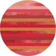thumbnail image 1 of Ahgly Company Machine Washable Indoor Round Transitional Bright Orange Area Rugs, 6' Round, 1 of 7