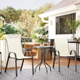 thumbnail image 2 of Outsunny Ensemble Bistro d'Extérieur Petit Ensemble de Patio avec Chaises Empilables, Beige, 2 of 10