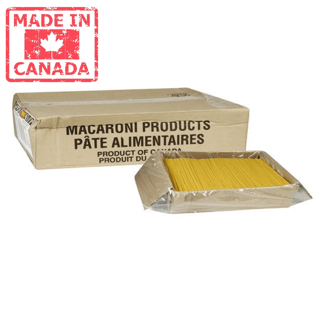 Primo Pasta Spaghetti Cut 5 LBS Bulk Size (4/Case)- Canadian Made